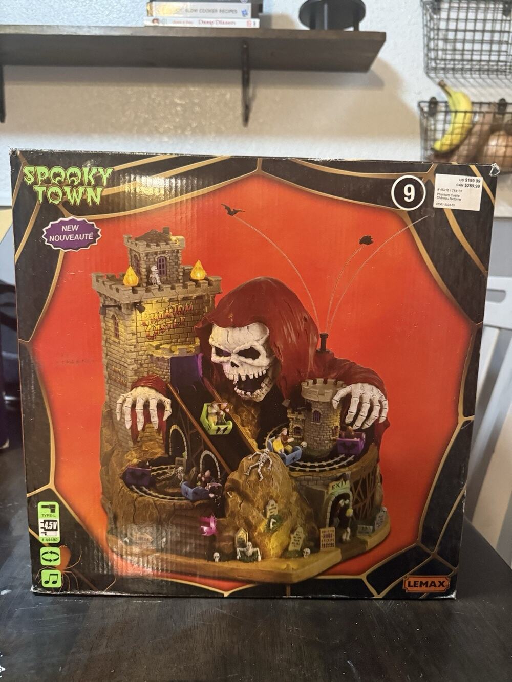 Lemax Spooky Town Phantom Castle Illuminated Boxed Halloween Village House 2024